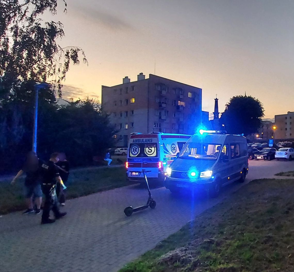 Kolejny wypadek w Elblągu na hulajnodze. Tym razem po alkoholu