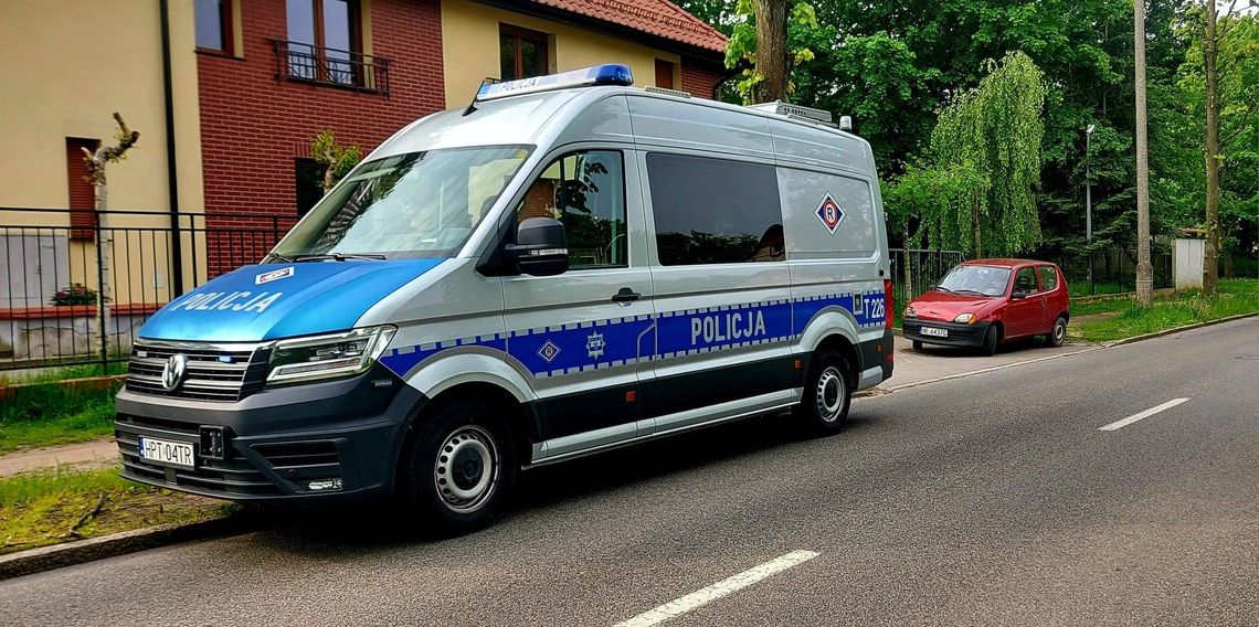 Kolizja przy ul. Moniuszki w Elblągu