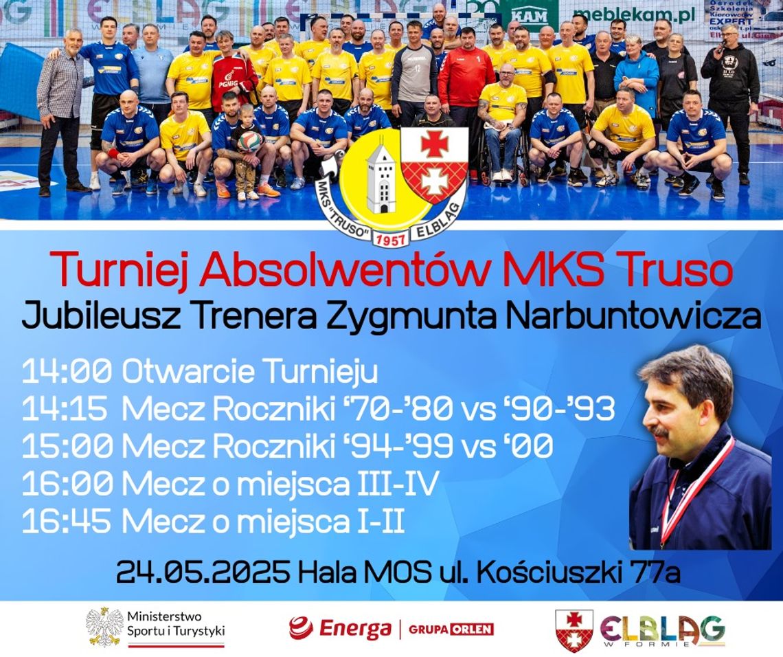 Legendy Truso wracają na boisko! Turniej Absolwentów i jubileusz trenera Narbuntowicza