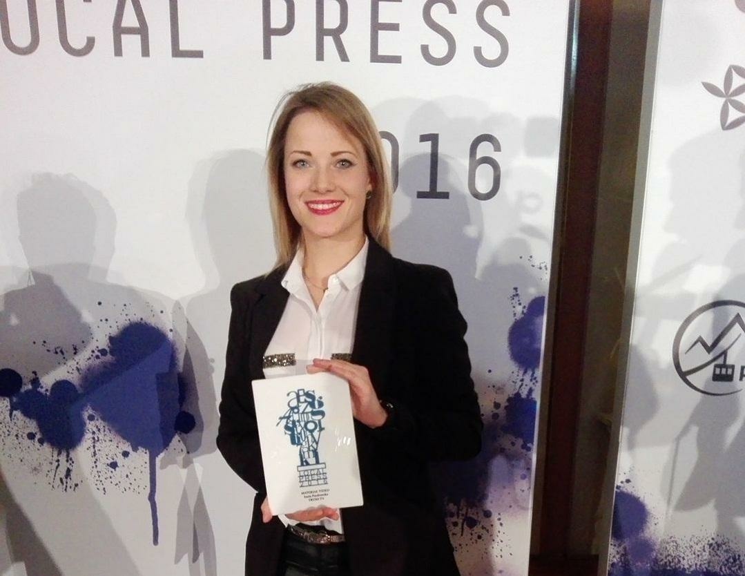Nominacja SGL Local Press dla Anety Puzdrowskiej z Truso.tv