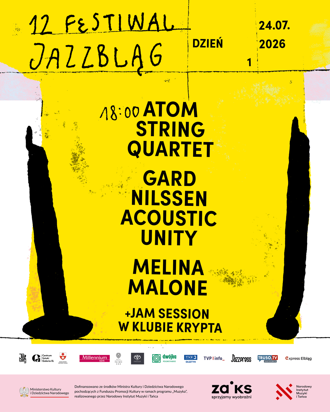 Piątek (24.07.2026) – I Dzień Festiwalu Jazzblągz Piątek (24.07.2026) – I Dzień Festiwalu Jazzblągz