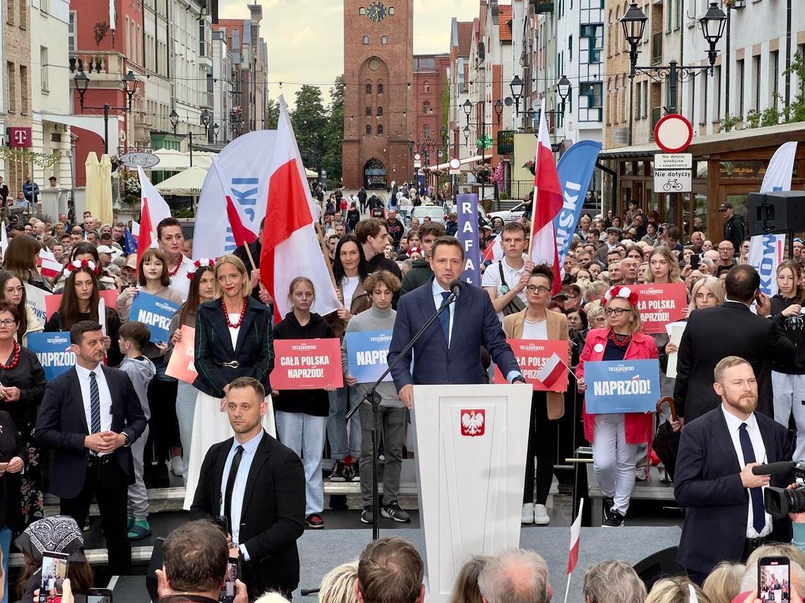 Trzaskowski w Elblągu: "możemy odpalić jak rakieta i ścigać się z największymi"
