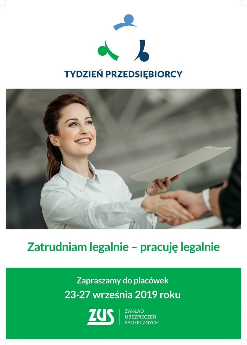 Tydzień Przedsiębiorcy - ZUS dla Biznesu 