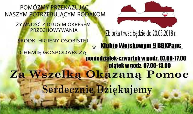 Wielkanocna pomoc dla łotewskiej Polonii - Ty też możesz wziąć  w tym udział