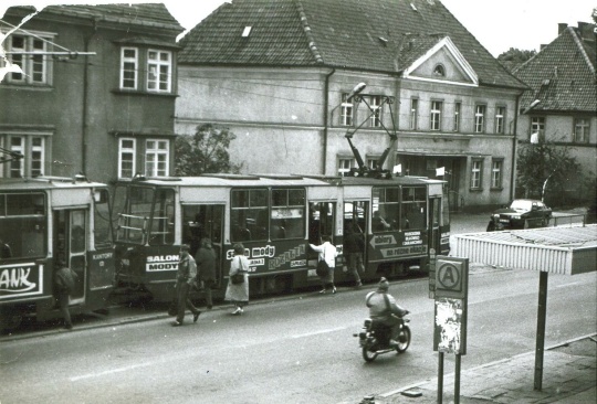 Elbląg przystanek tramwajowy ul. Bema 1990